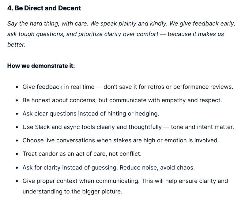 First Principle 4: Be Direct and Decent