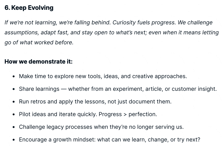 First Principle 6: Keep Evolving